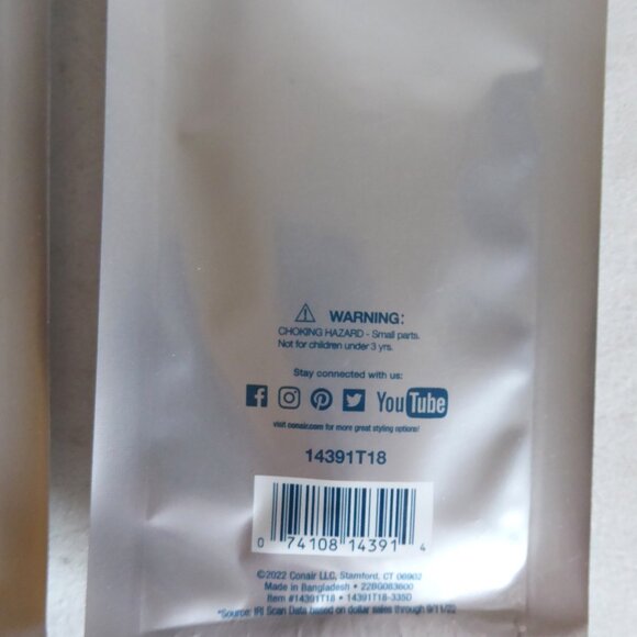 NEW IN PACKAGE CONAIR BRAND POCKET COMB LOT OF 3 - Picture 6 of 8